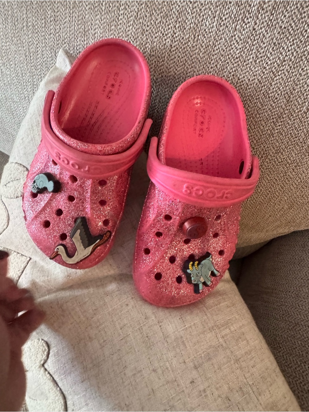 Crocs glitter kids